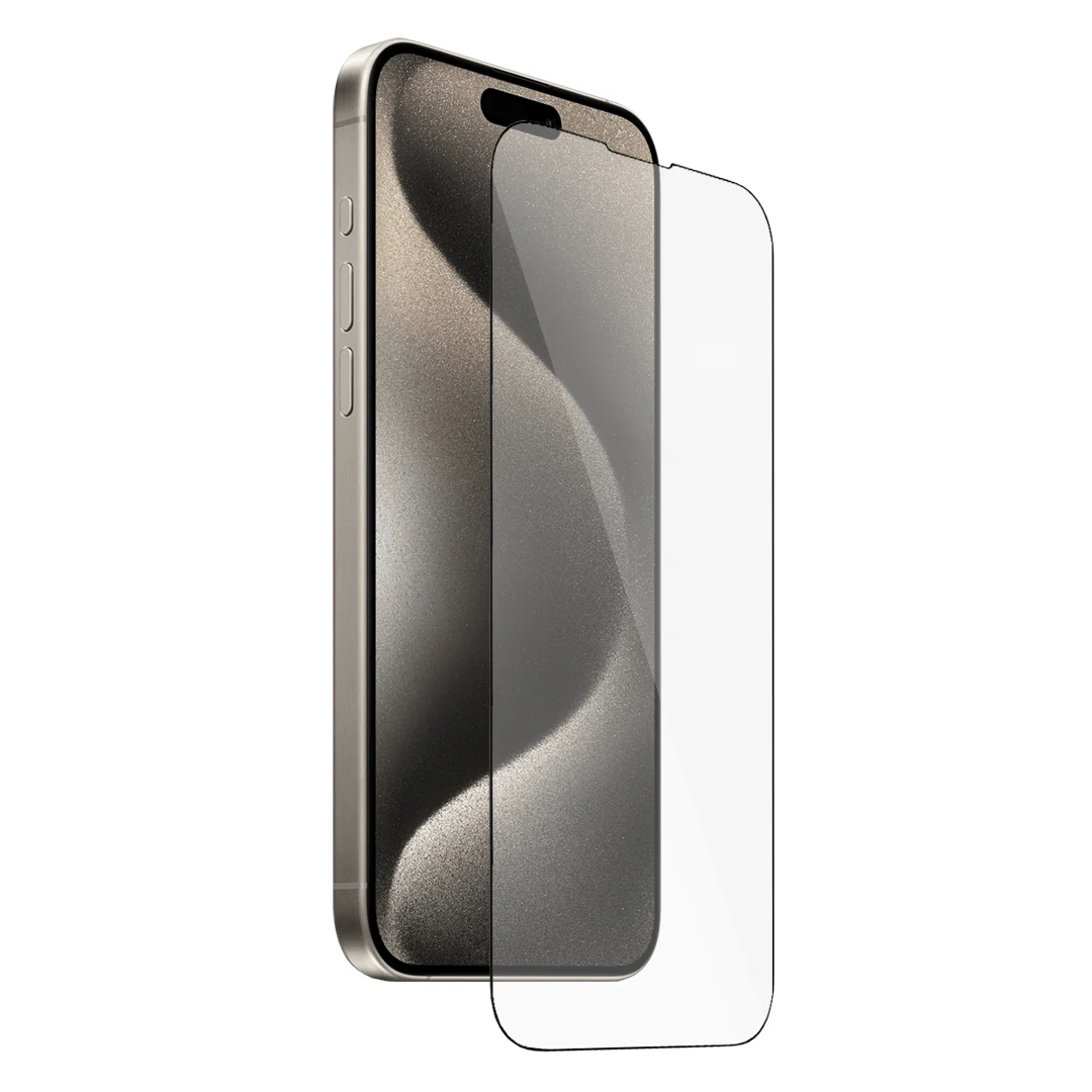 MOCOLL IPHONE 15 PRO 2.5D GLASS SCREEN PROTECTOR MATT BLACK