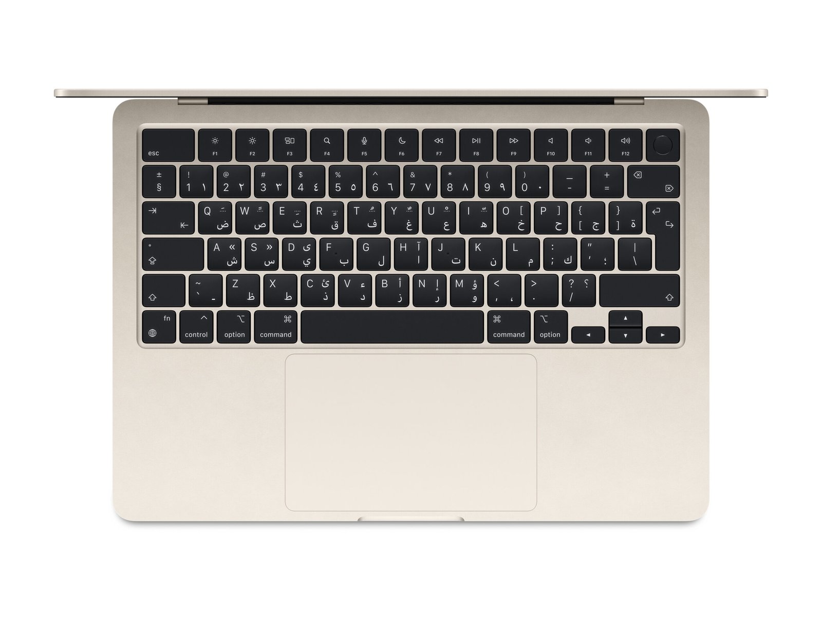 APPLE MACBOOK AIR 13 INCH M3 CHIP 8 CORE CPU 8 CORE GPU 8GB 256GB STARLIGHT ARABIC MRXT3 thumbnail 5