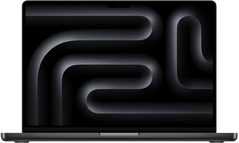 APPLE MACBOOK PRO 14 INCH M4 CHIP WITH 10 CORE CPU 10 CORE GPU 24GB 1TB SSD SPACE BLACK ARBIC MCX04