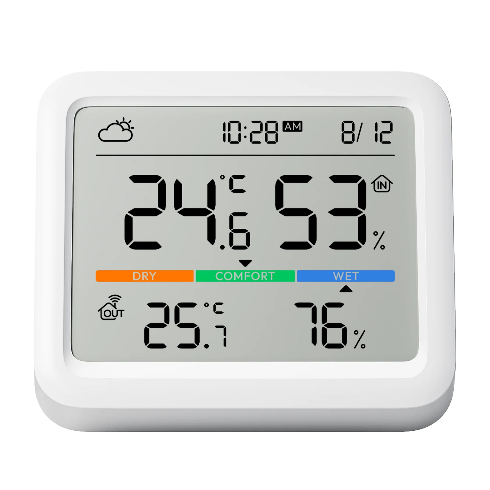 SWITCHBOT SMART MONITORING TEMPARATURE HUMIDITY METER PRO WHITE W4900000 thumbnail 4