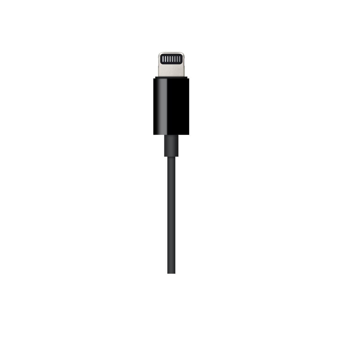 APPLE LIGHTNING TO 3.5MM AUDIO JACK CABLE 1.2M BLACK MR2C2 thumbnail 5