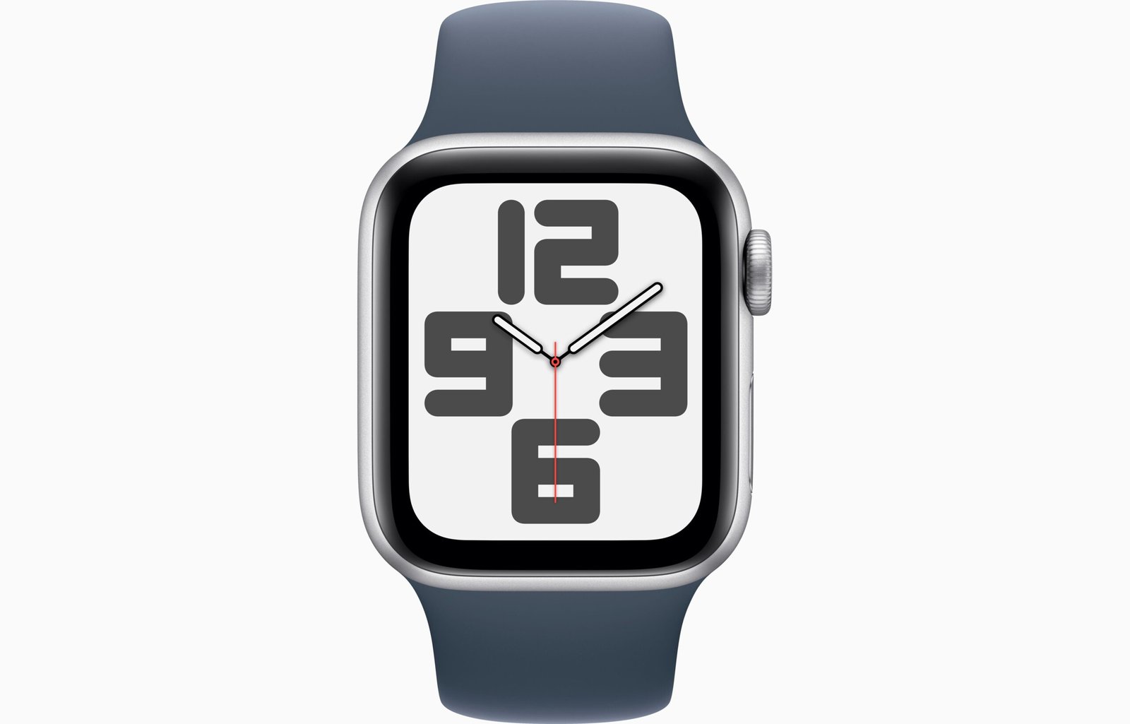 APPLE WATCH SE (2ND GENERATION) 40MM GPS SILVER ALUMINIUM CASE WITH BLUE SPORT BAND M/L MRE23 thumbnail 4