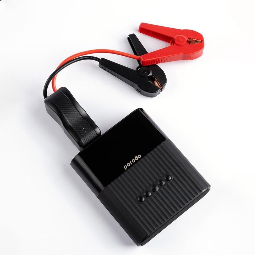 PORODO MULTIFUNCTION JUMPER STARTER AND AIR PUMP 8800MAH-BLACK thumbnail 8