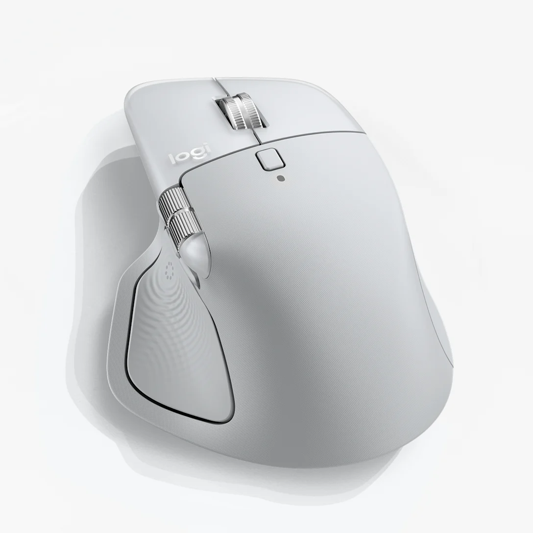 LOGITECH MX MASTER 4 WIRELESS MOUSE FOR MAC WHITE SILVER 910-007576 thumbnail 6