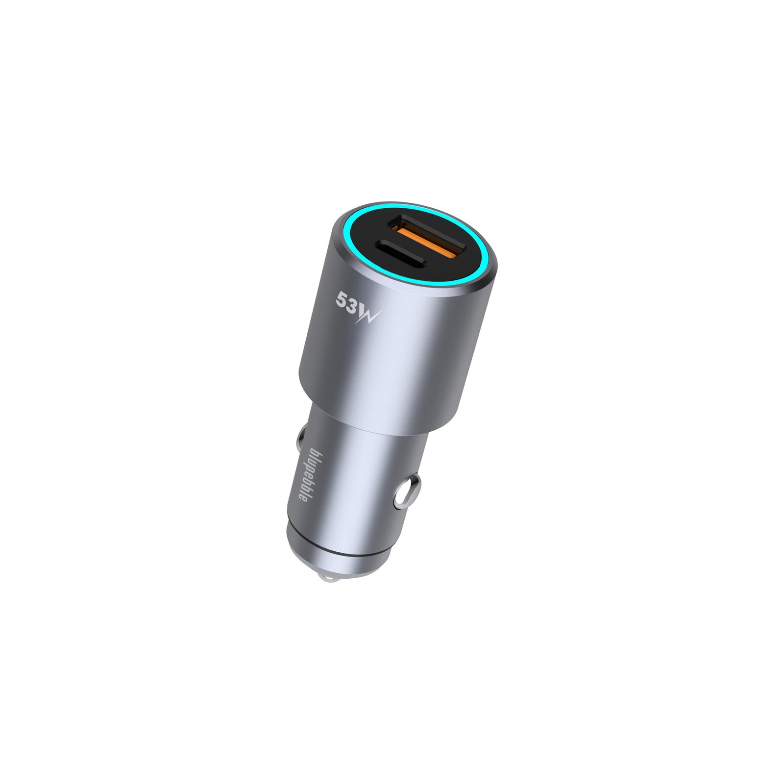 BLUPEBBLE NAVI POWER 53W WITH 1XUSB-C PD AND 1XUSB-A QC CAR CHARGER BP-CC053-SG thumbnail 8