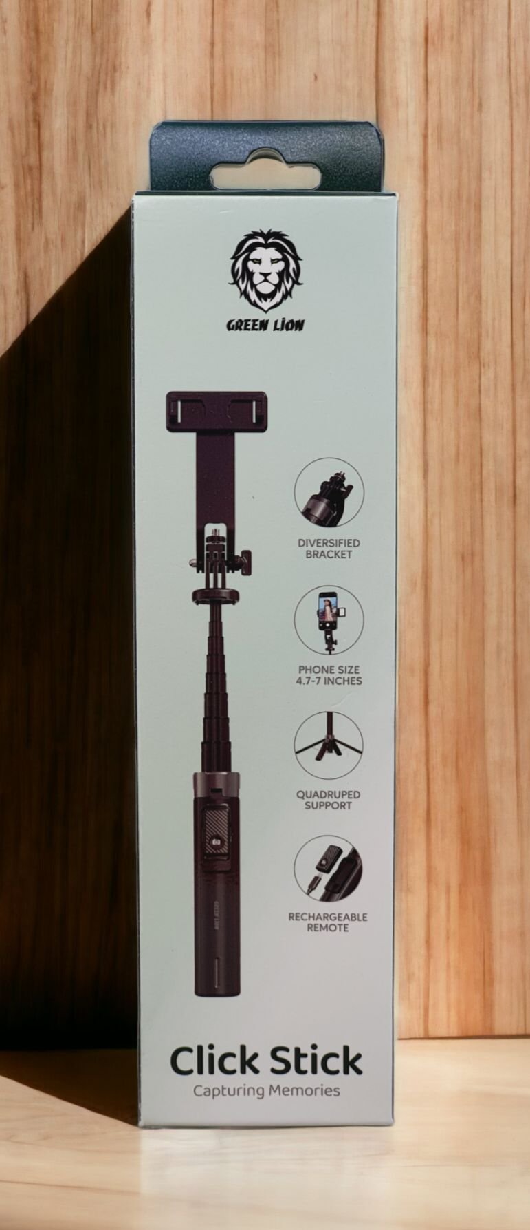 GREEN LION CLICK STICK SELFIE STICK BLACK GNCLISTICKBK thumbnail 4