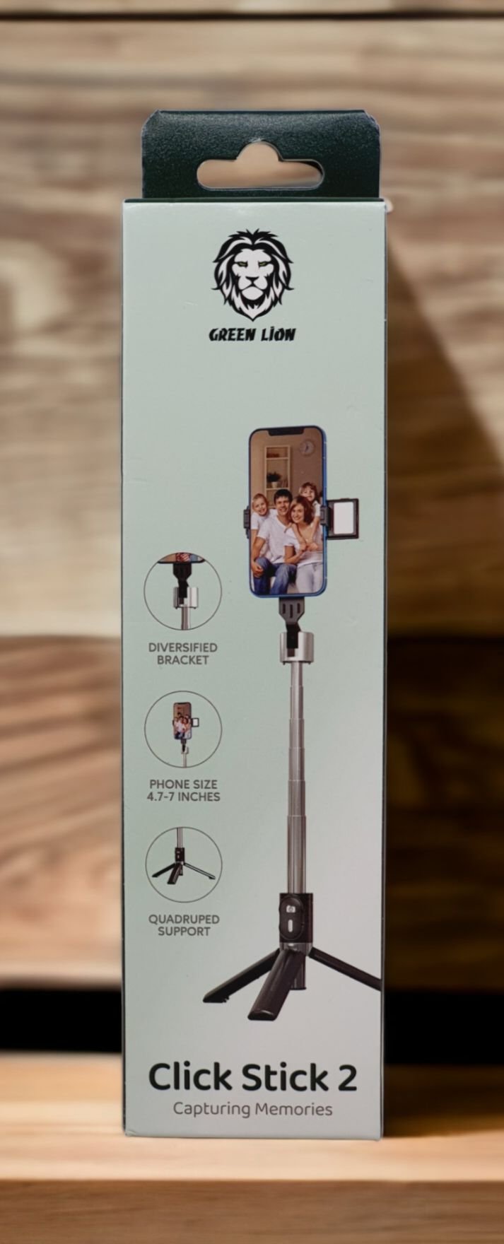 GREEN LION CLICK STICK 2 SELFIE STICK BLACK GNCLISTCK2BK thumbnail 3
