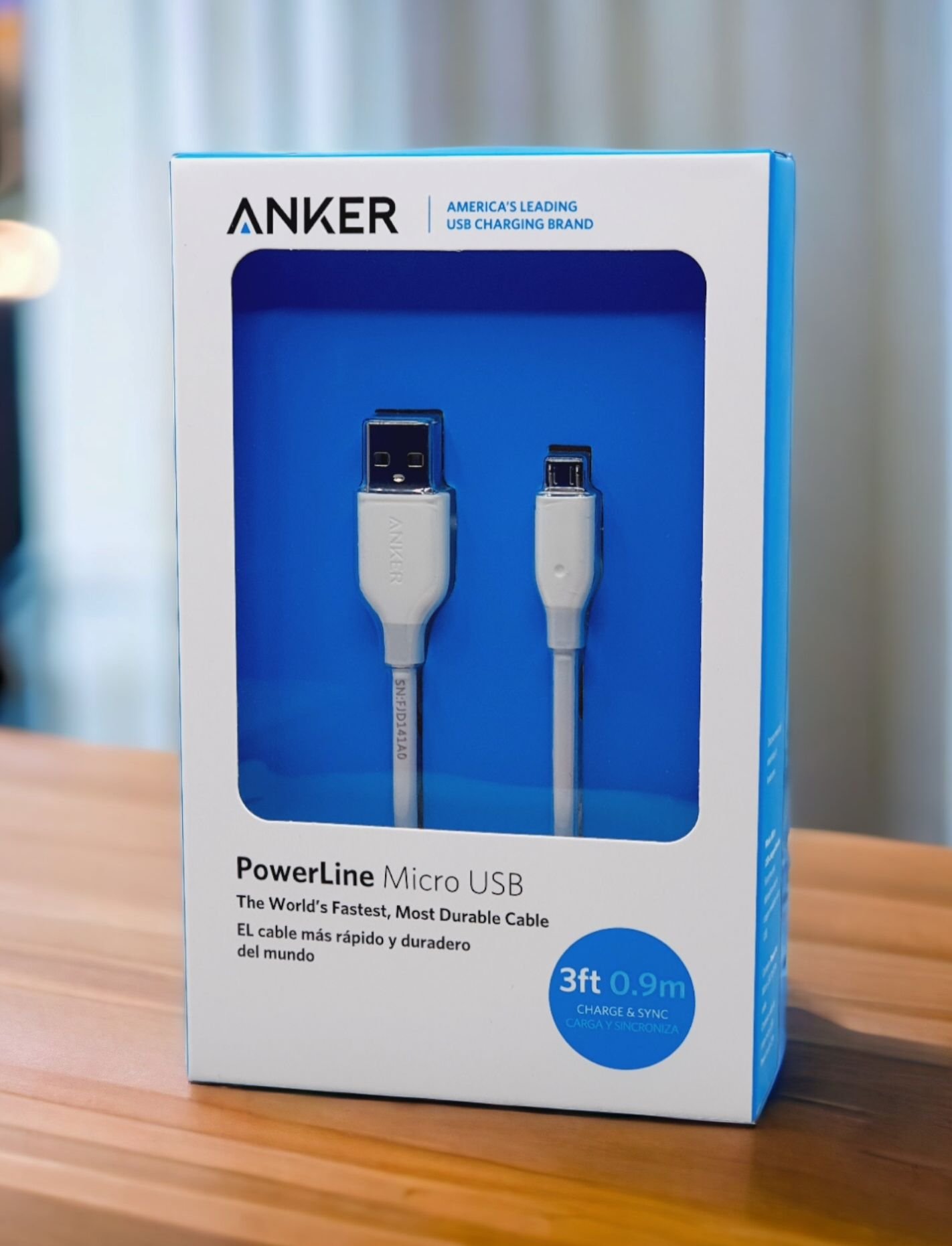 ANKER POWERLINE MICRO USB 3FT/6FT-BLACK/WHITE thumbnail 2