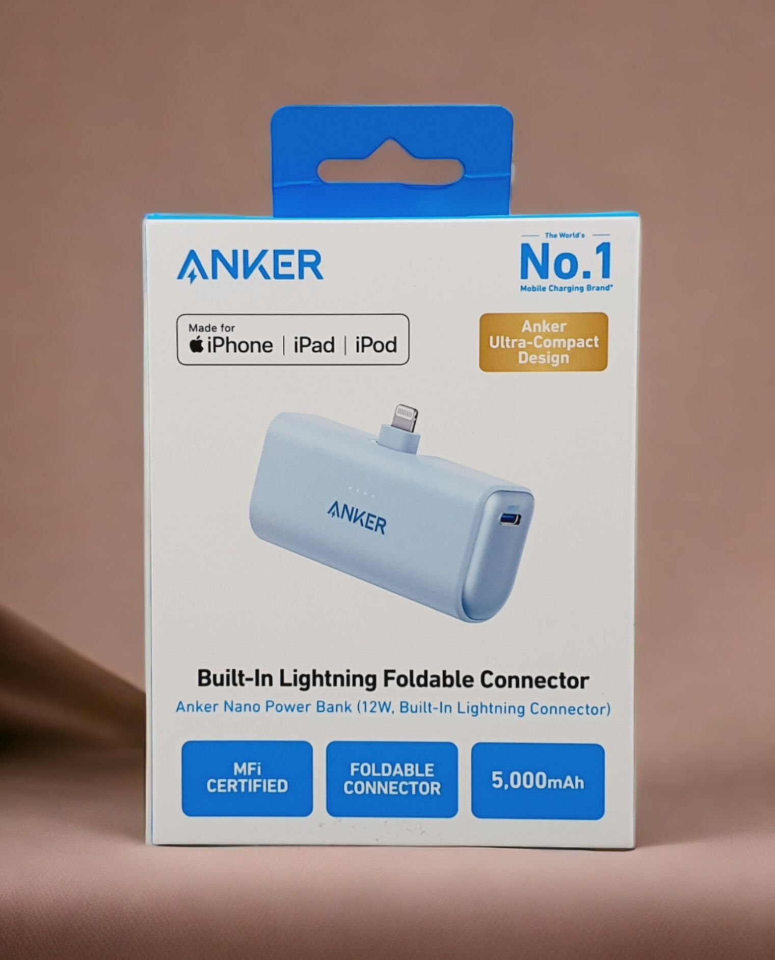 ANKER 621 12W 5000MAH BUILT IN LIGHTNING FOLDABLE CONNECTOR thumbnail 3