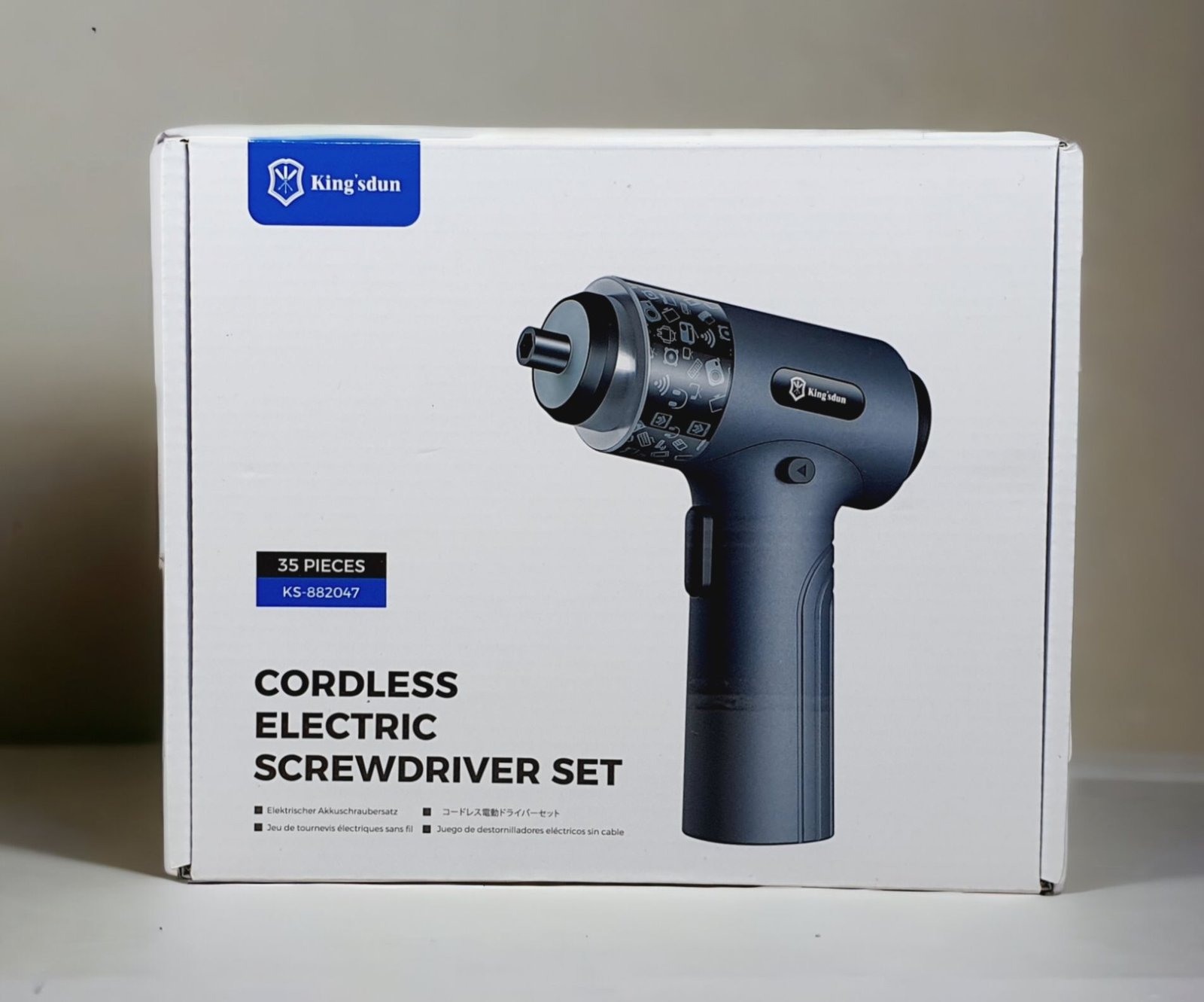 KINGSDUN 35 PIECES CORDLESS ELECTRIC SCREWDRIVER SET KS-882047 thumbnail 3