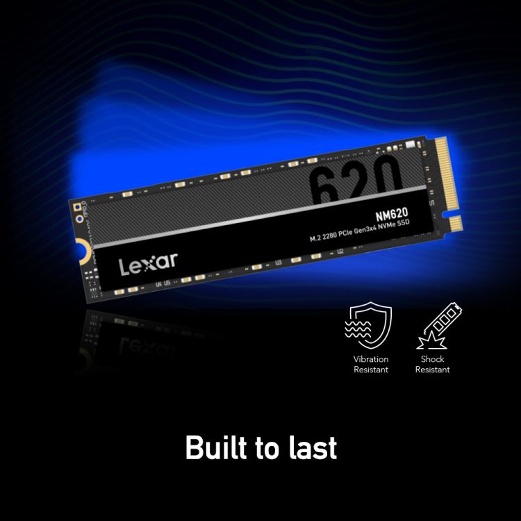 LEXAR NM620 M.2 2280 PCIe GEN 3X4 NVMe SSD 1TB LNM620X001T thumbnail 3