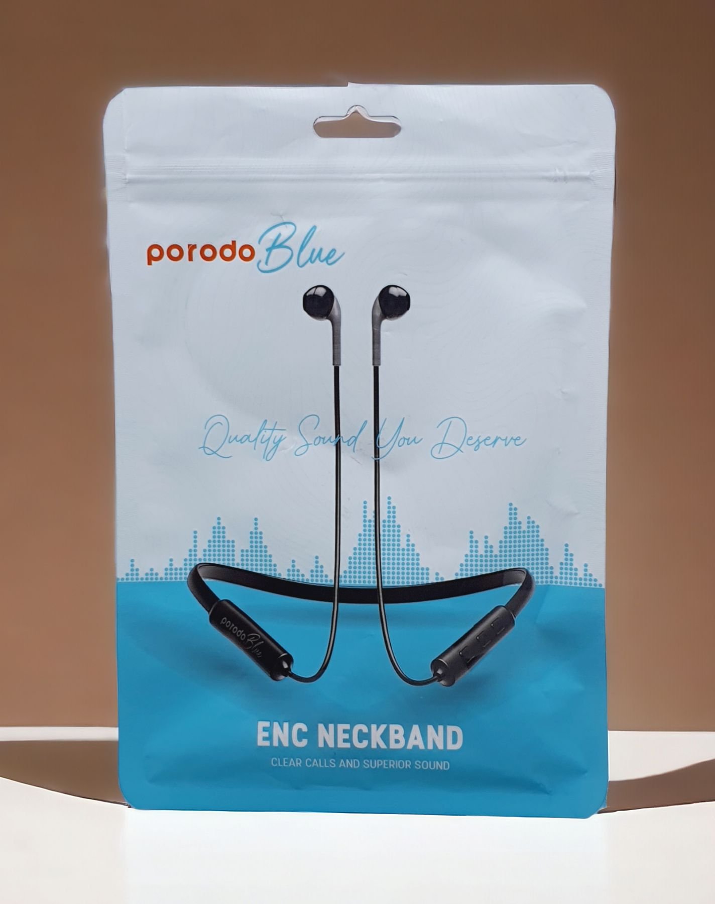 Porodo Blue ENC Neckband Apple Buds Earphone Black PB-NKBAB-BK thumbnail 5
