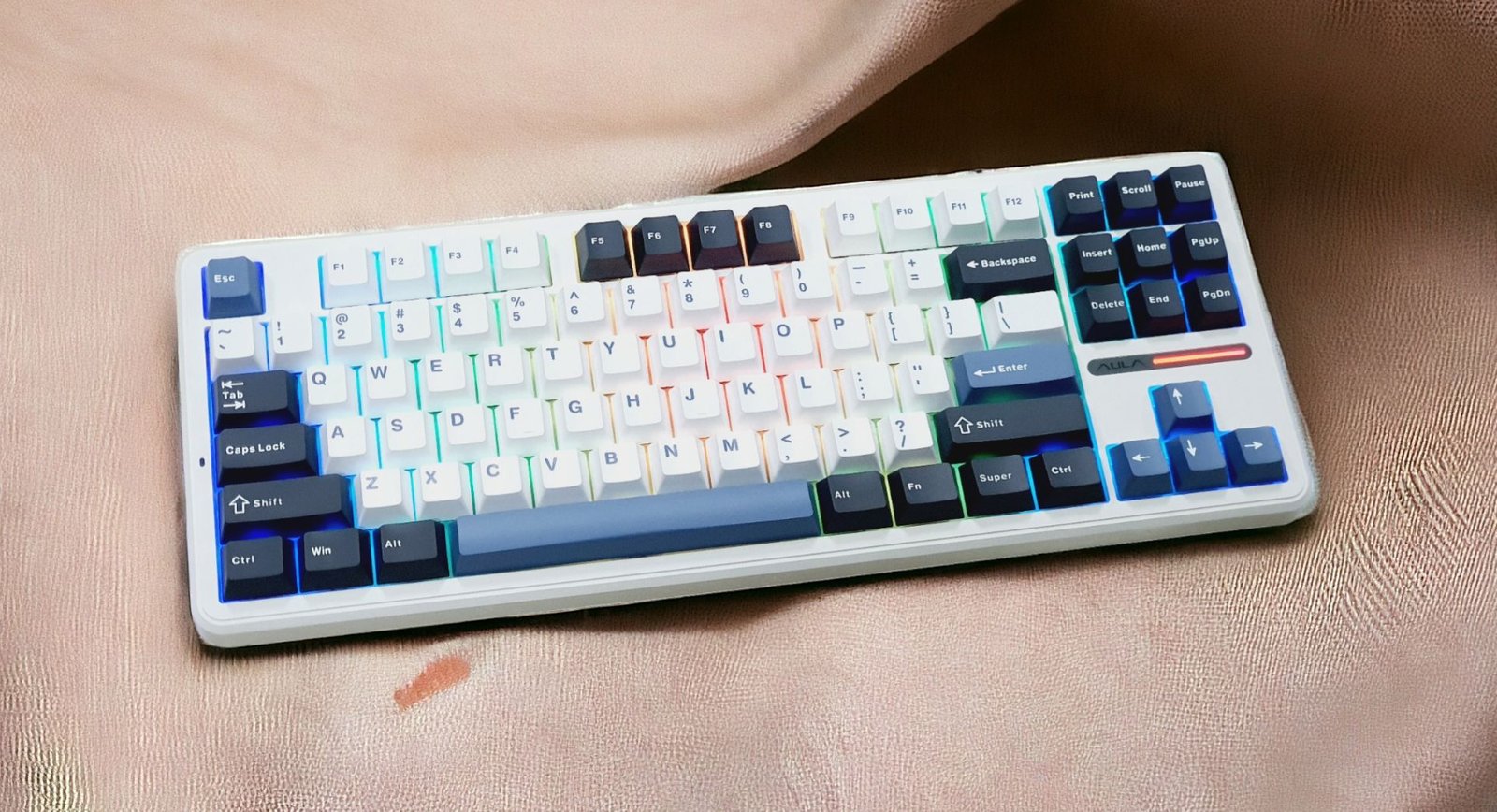 AULA F87 Midnight Dream Mechanical Gaming Keyboard (87 Keys, 80%, RGB, Tri-Mode, Reaper Switch) - Compact Design with Stunning Lighting thumbnail 4