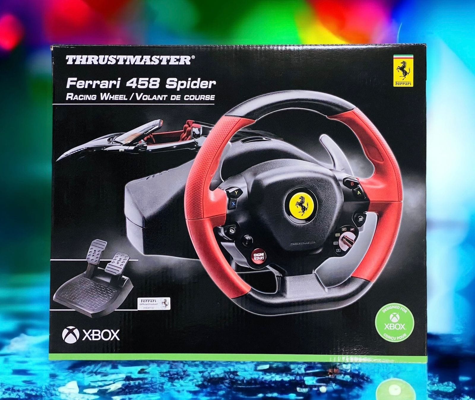 THRUSTMASTER FERRARI 458 SPIDER XBOX RACING WHEEL thumbnail 3