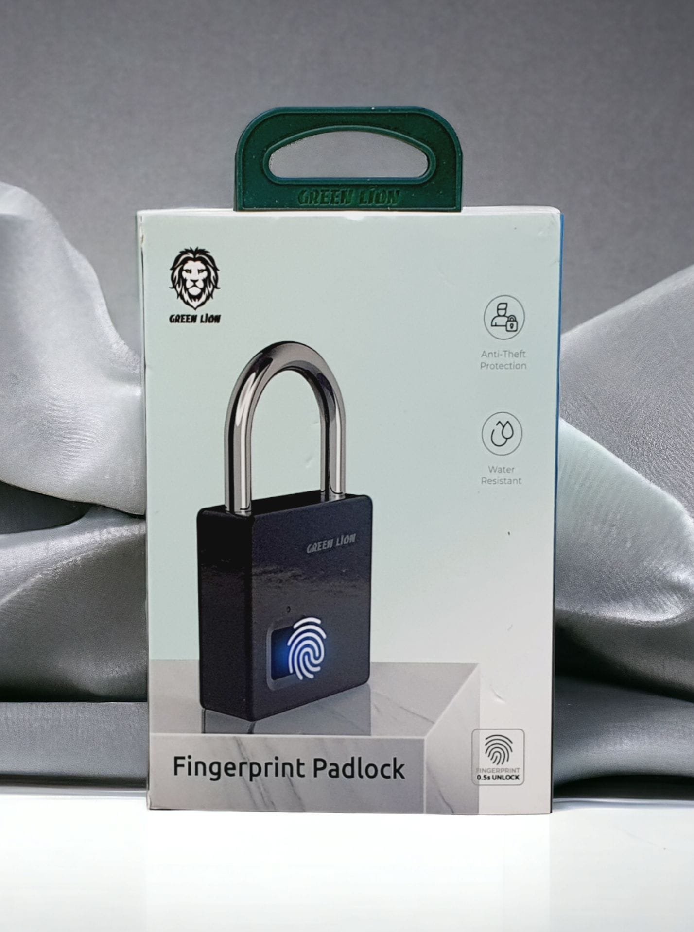 GREEN LION FINGERPRINT PADLOCK BLACK GNMINIFPPDLKBK thumbnail 5