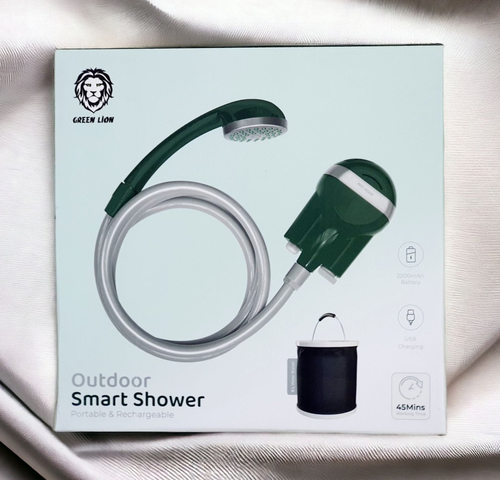 GREEN LION OUTDOOR SMART SHOWER PORTABLE AND RECHARGABLE GREEN GNOTDSHWGN thumbnail 3