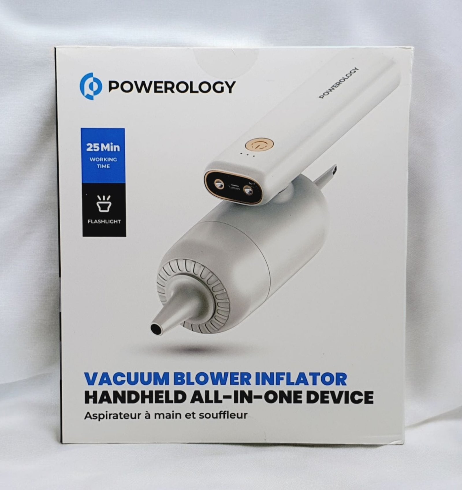 POWEROLOGY VACCUM BLOWER INFLATOR HANDHELD ALL IN ONE DECIVE WHITE PW4NIFCVWH thumbnail 11