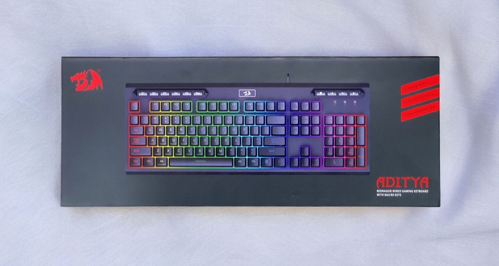 REDRAGON ADITYA WIRED GAMING KEYBOARD WITH MACRO KEYS K513 thumbnail 21