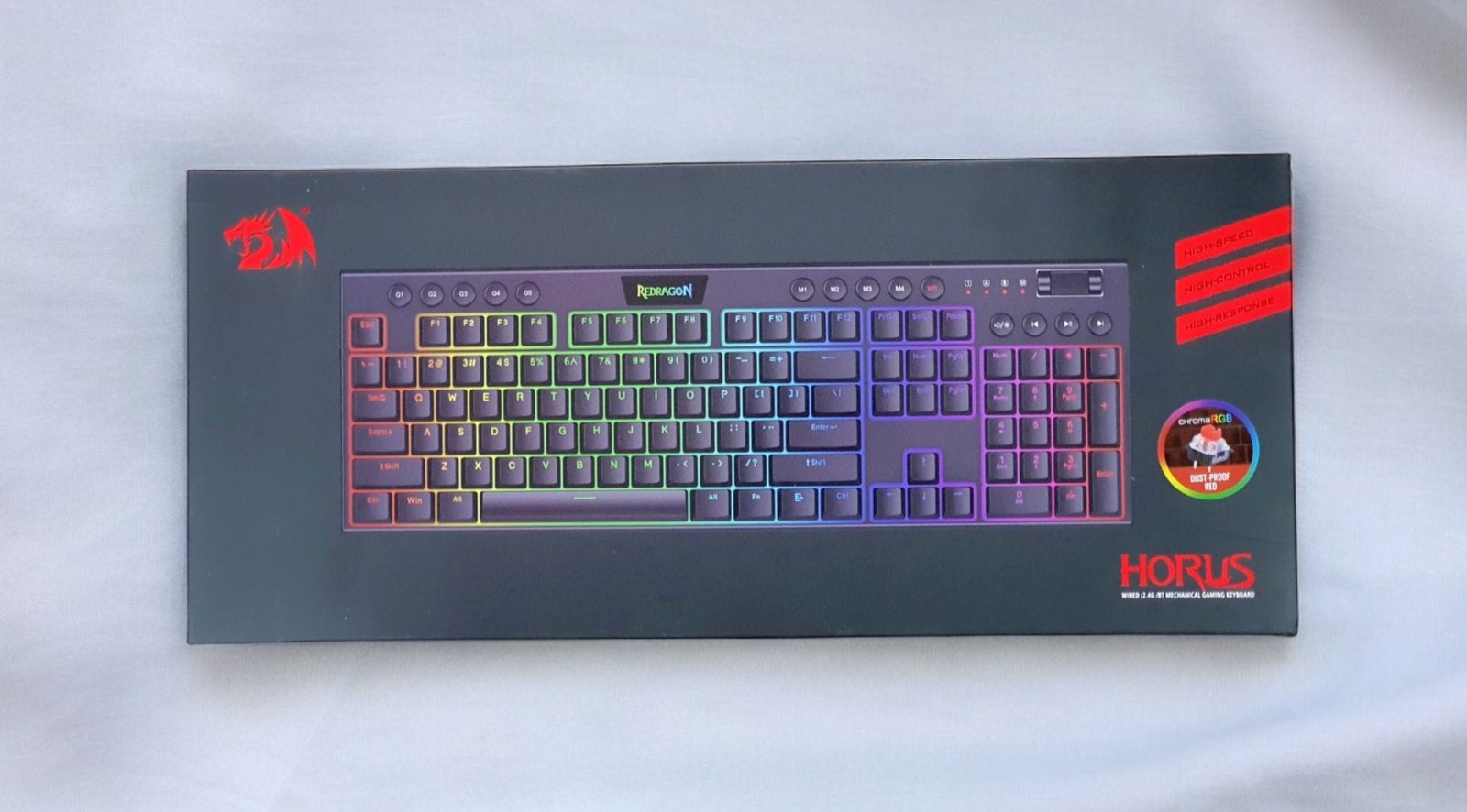 REDRAGON HORUS MECHANICAL KEYBOARD RED SWITCH K618-RGB thumbnail 49