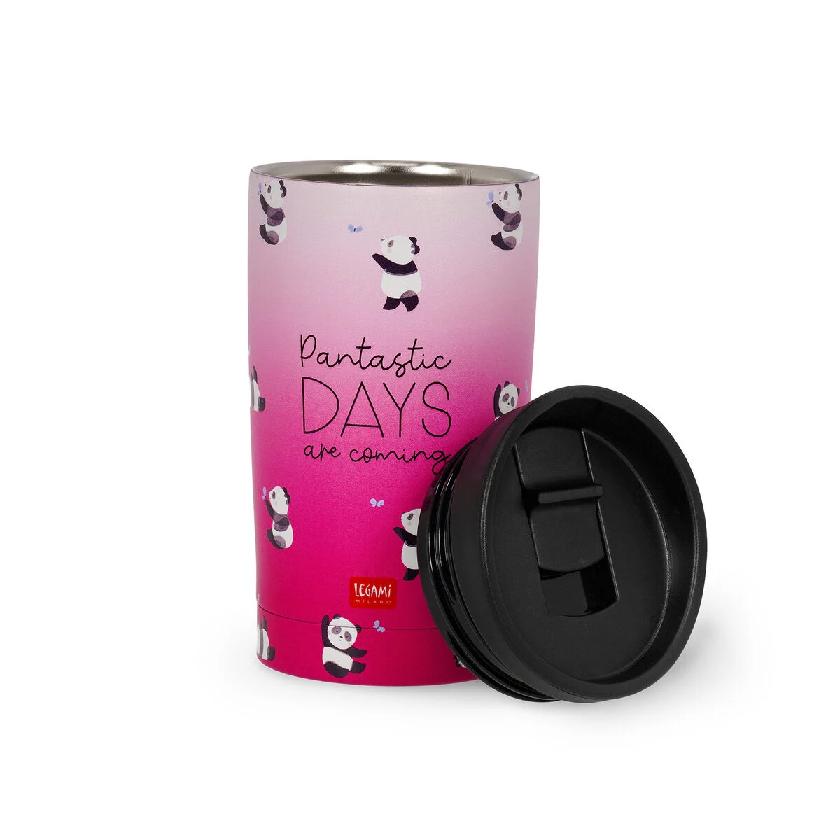 LEGAMI HOT AND COLD VACCUM BOTTLES PANTASTIC DAYS 275ML PINK thumbnail 4