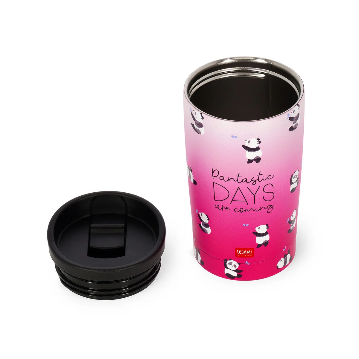 LEGAMI HOT AND COLD VACCUM BOTTLES PANTASTIC DAYS 275ML PINK thumbnail 5