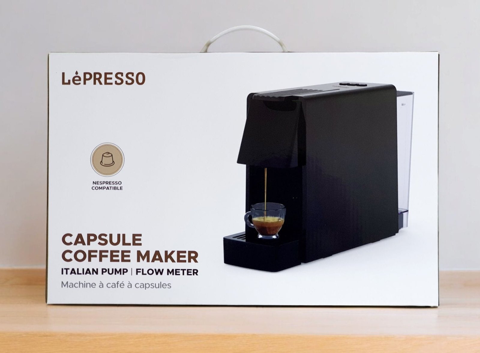 LEPRESSO CAPSULE COFFEE MAKER ITALIAN PUMP/FLOW METER BLACK LPCMAESBK thumbnail 7