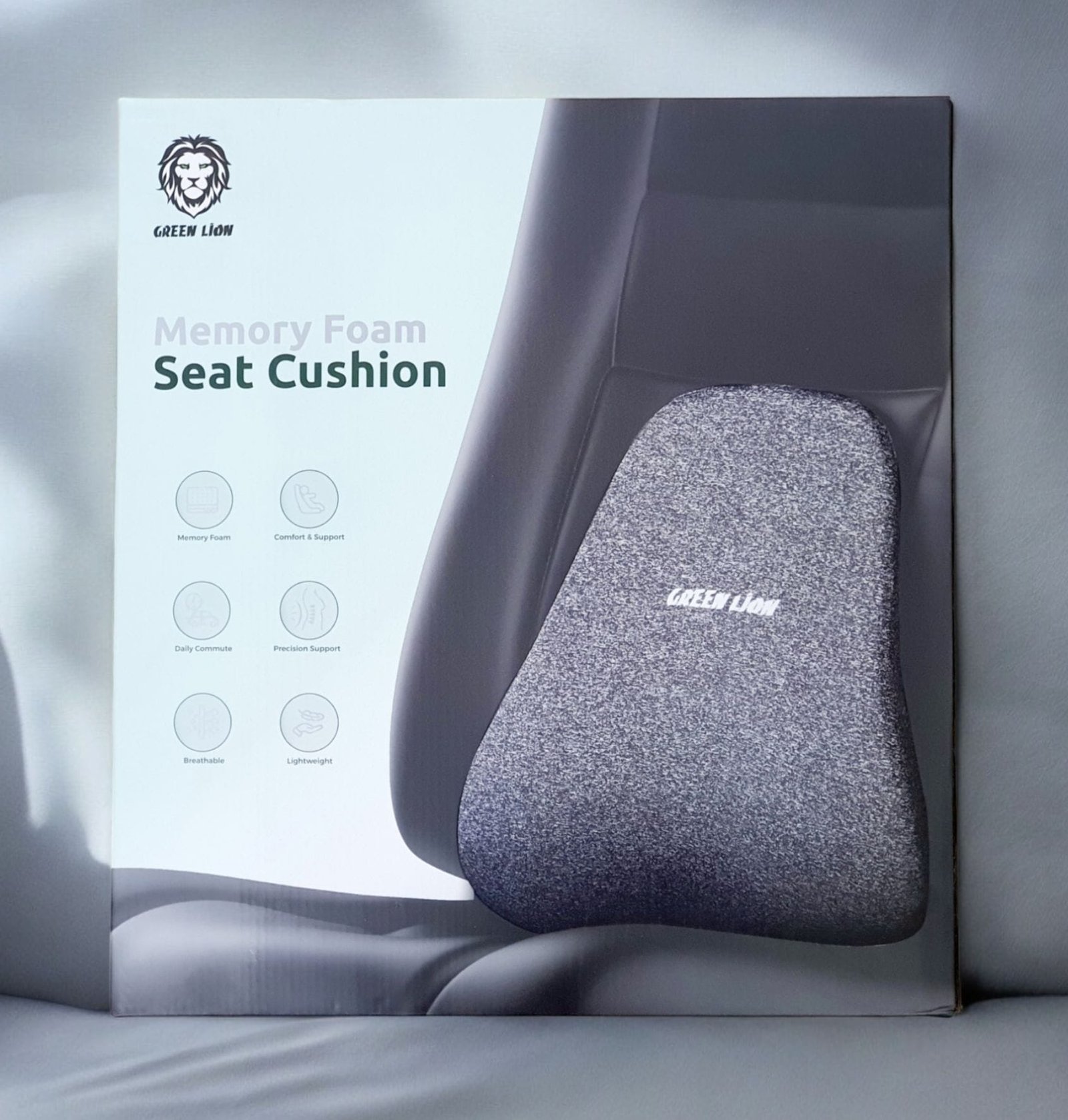 Green Lion Memory Foam Seat Cushion : Elevate Comfort thumbnail 3