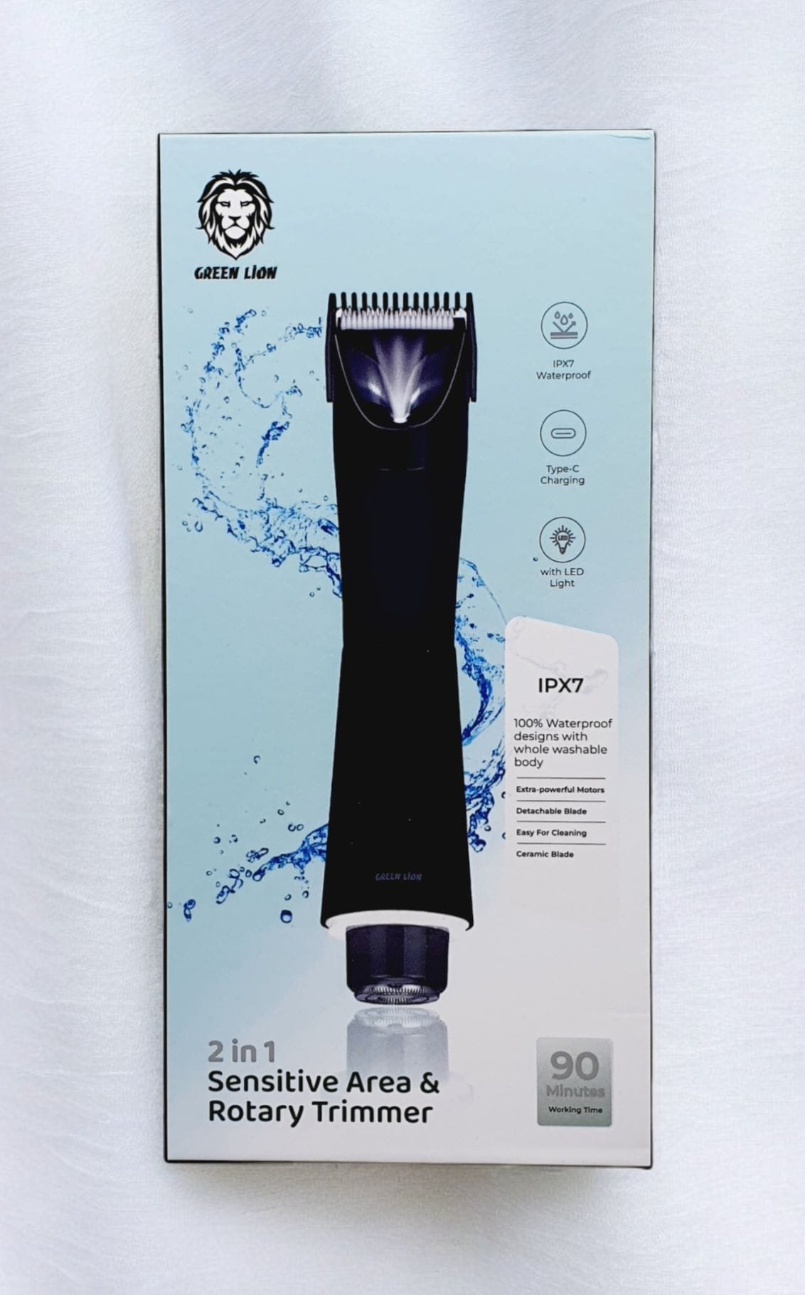 Green Lion 2-in-1 Sensitive Area & Rotary Trimmer Black GN2IN1BDTMRBK thumbnail 3