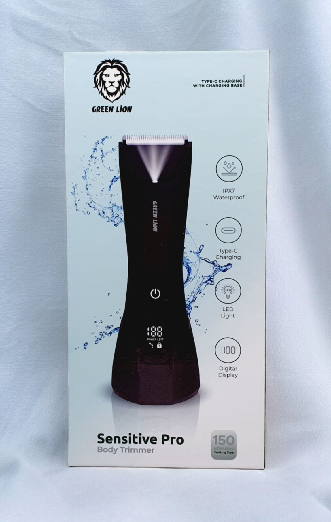 Green Lion Sensitive Pro Body Trimmer Black GNSNRB21TMBK thumbnail 4