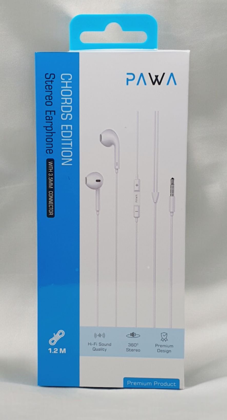 Pawa Chords Editions Stereo Earphone Connector 3.5mm White PW-35EP20 thumbnail 4
