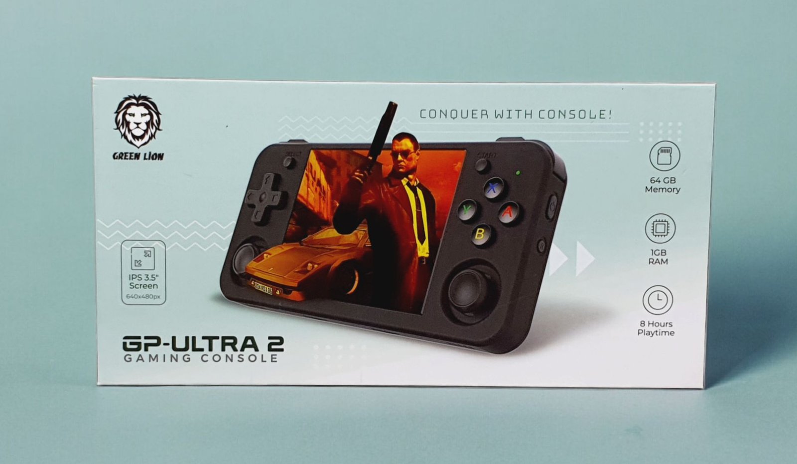 Green Lion Gaming Console GP-Ultra 2 - 1GB-64GB in Sleek Black thumbnail 8