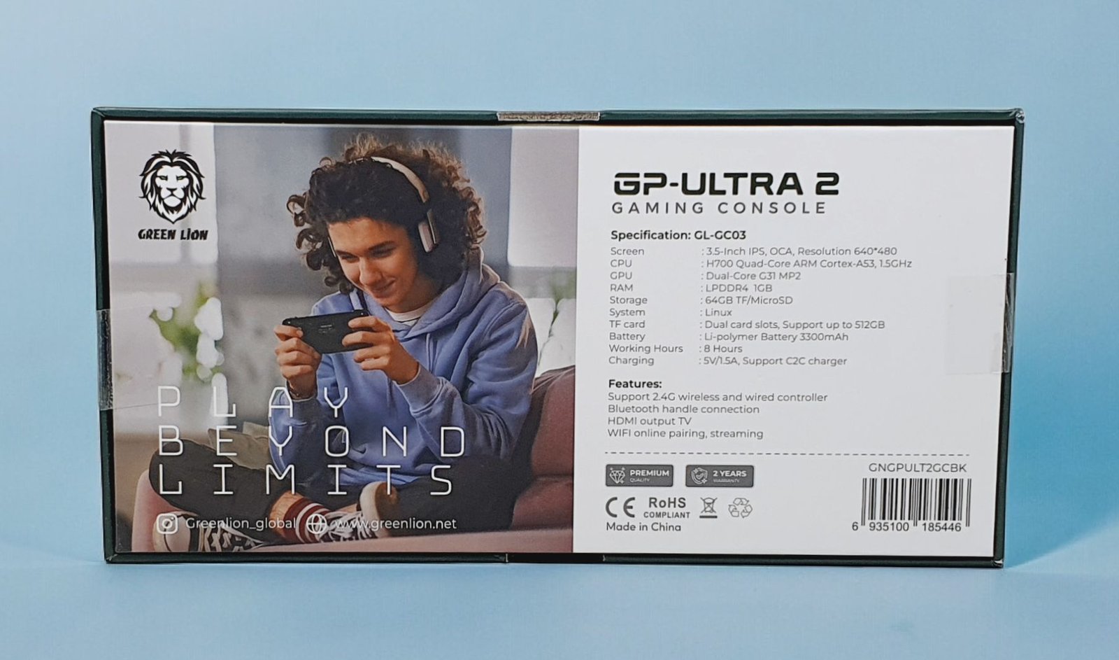 Green Lion Gaming Console GP-Ultra 2 - 1GB-64GB in Sleek Black thumbnail 9