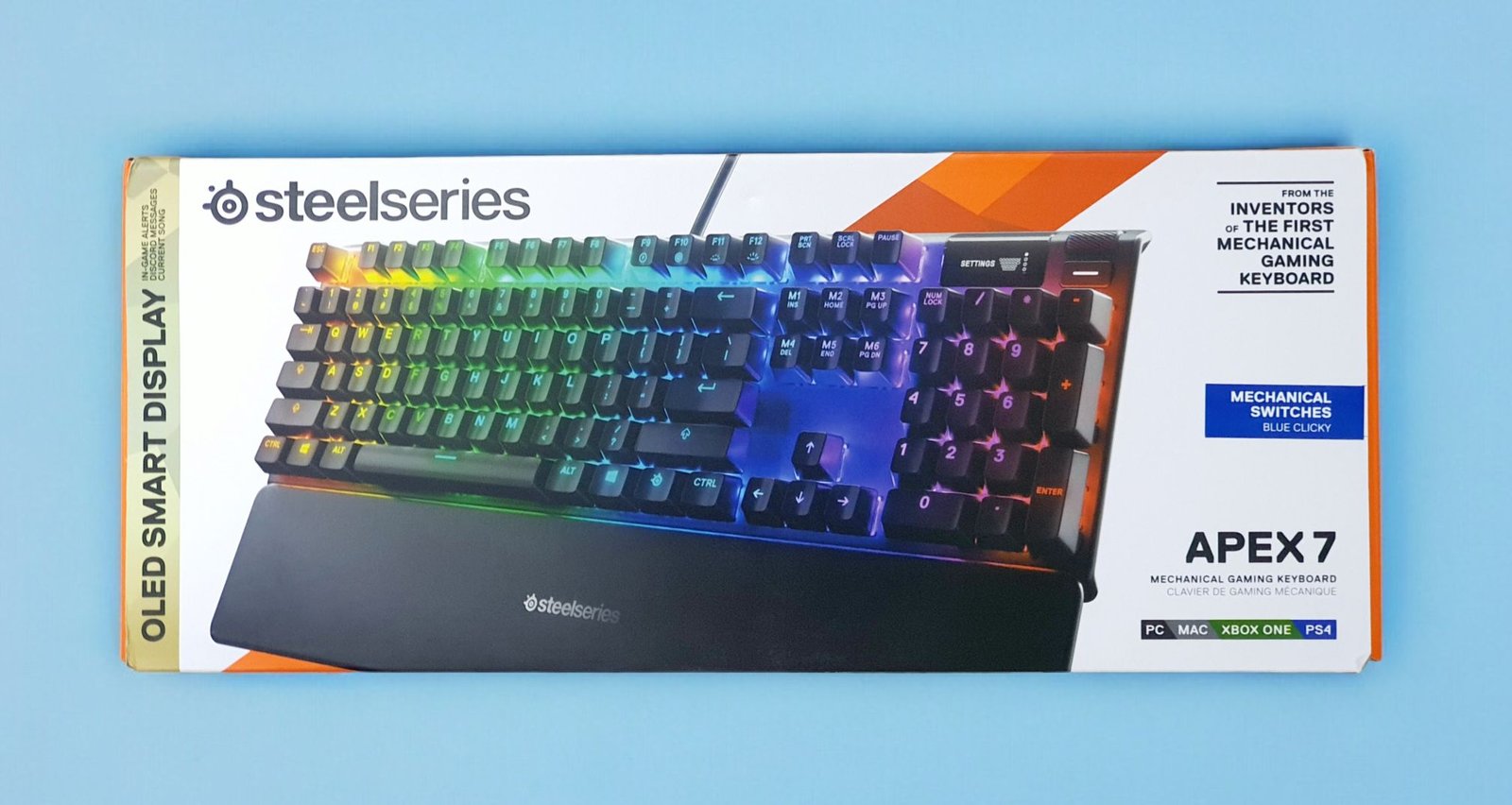 SteelSeries Apex 7 Gaming Keyboard featuring Blue Switches - 64774 thumbnail 9