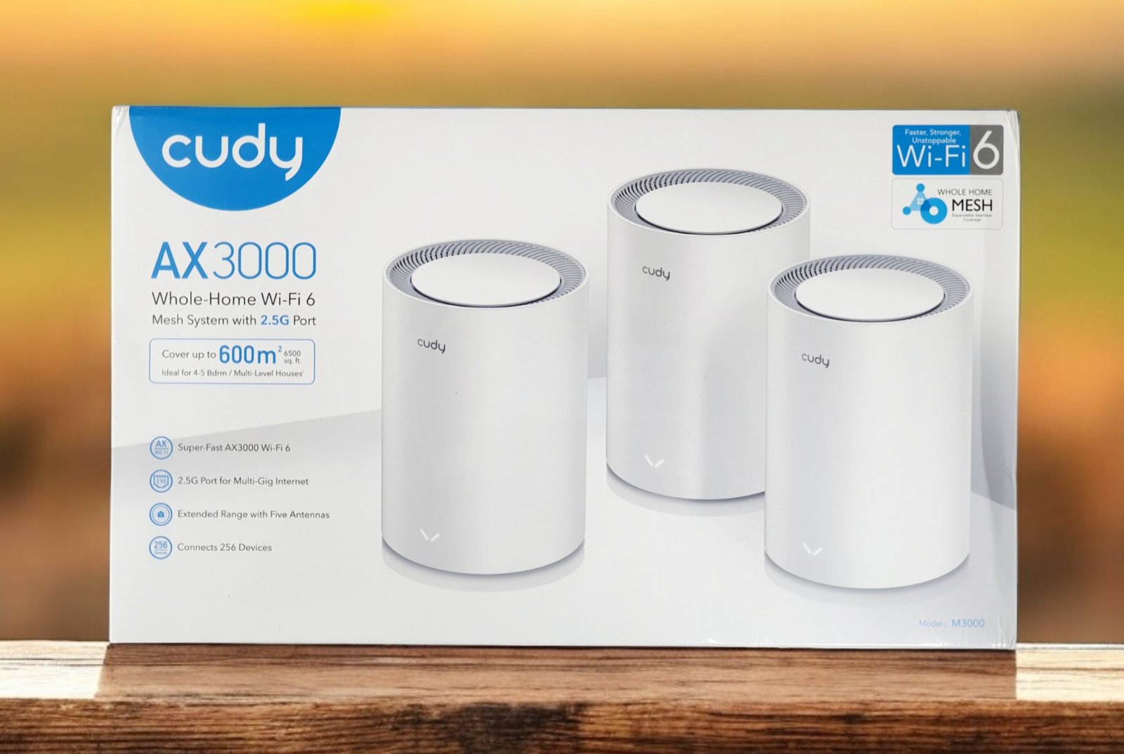 Cudy M-Series AX3000 Dual-Band Wi-Fi 6 Whole Home Mesh System (Starlink Wi-Fi Extender, M3000 3-Pack) - Complete Coverage and Fast Speeds thumbnail 4