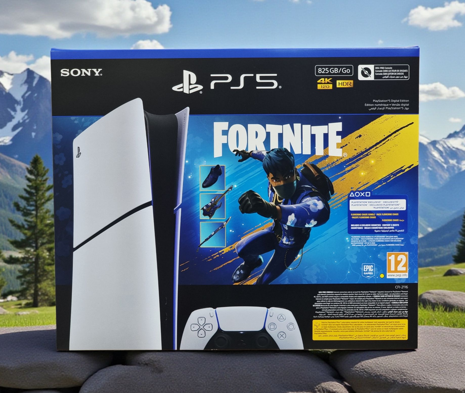 Sony PlayStation 5 Digital Console Fortnite Edition White CFI-2016 (WITHOUT GAME) thumbnail 6