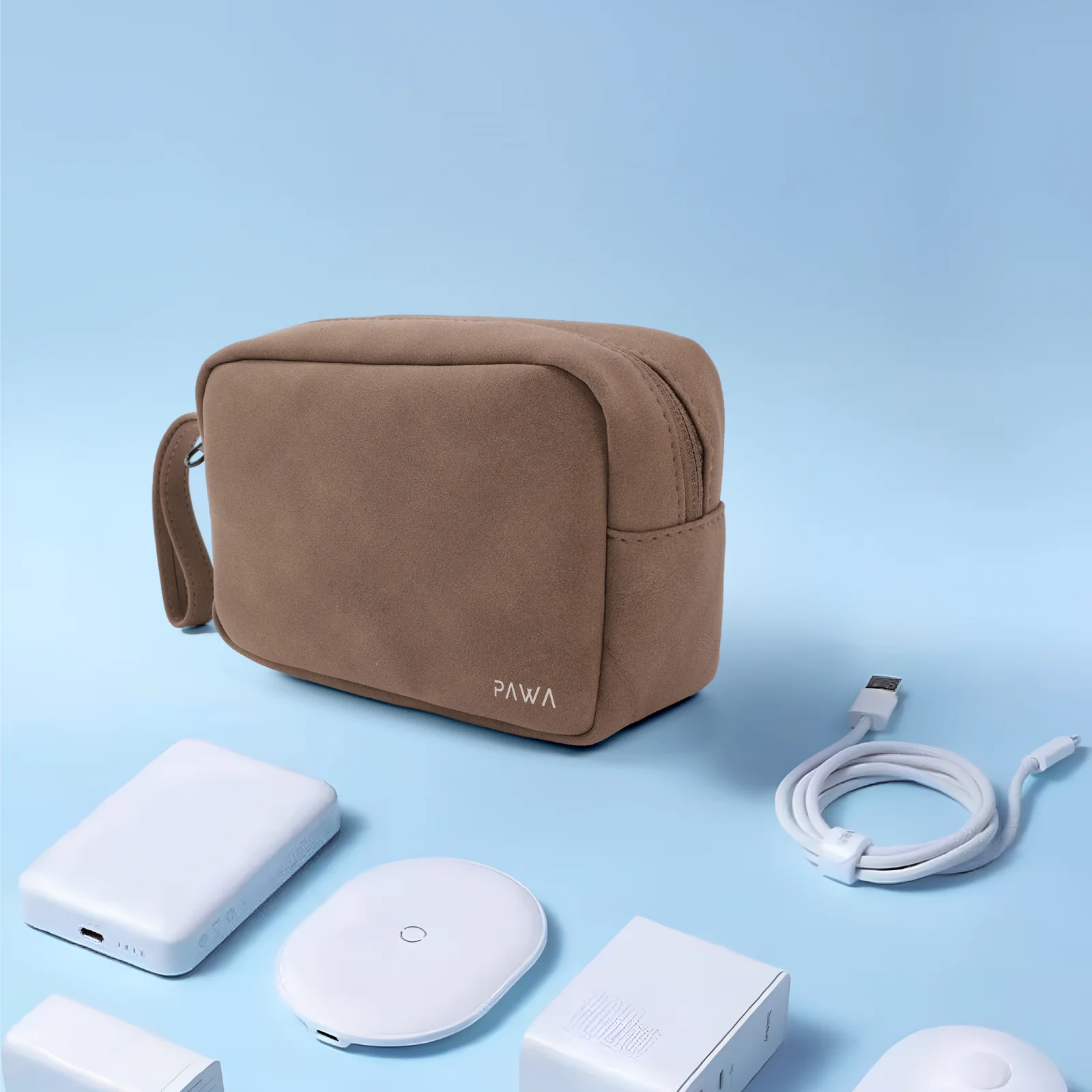 PAWA BELLO TRAVEL POUCH BROWN PW-TPHBG069-BR thumbnail 6