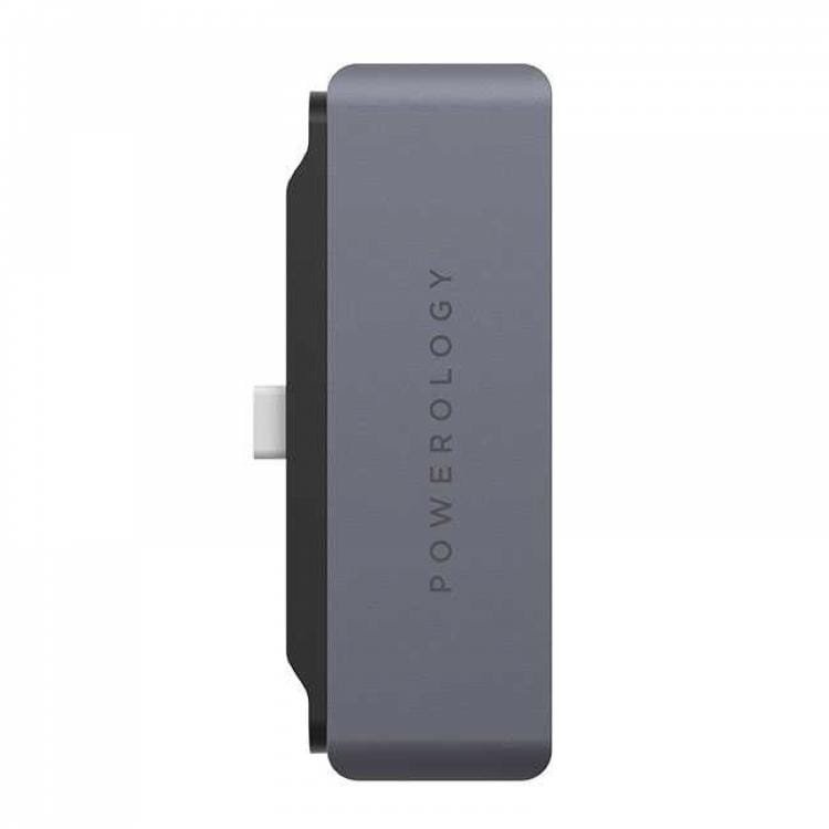 POWEROLOGY 4 IN 1 USB C HUB WITH HDMI USB AUX GRAY P41PACHGY thumbnail 3