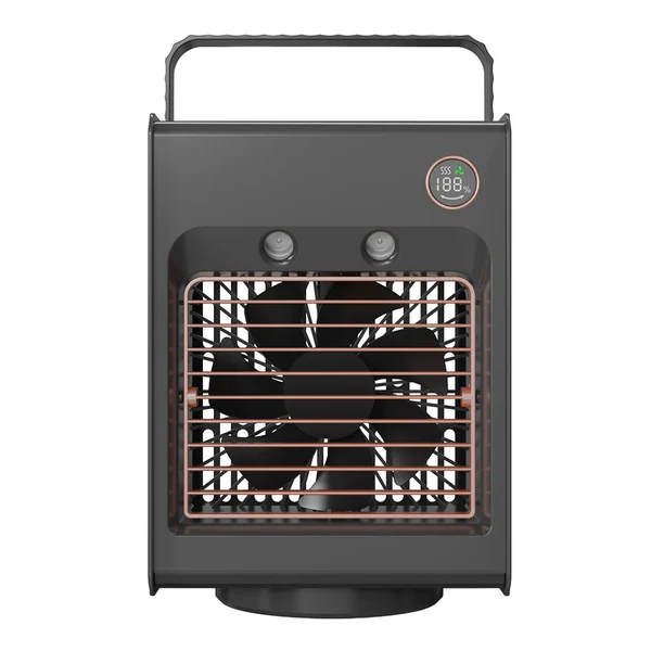 PORODO LIFESTYLE AIR & MIST PORTABLE COOLING FAN WITH NIGHT LIGHT AND OSCILLATION GRAY PD-LSMFAN -GY thumbnail 5