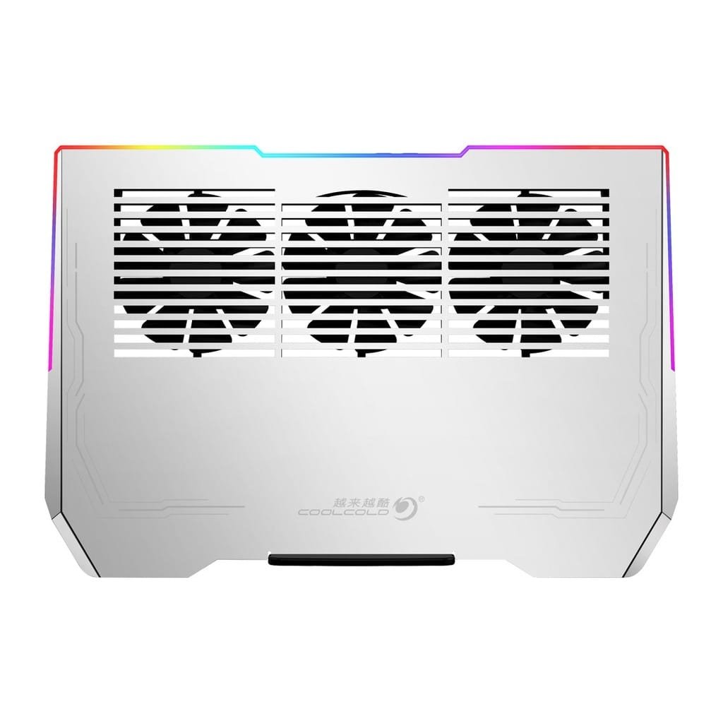 PORODO GAMING ALUMINIUM MULTI FAN COOLING PAD SILVER PDX117 thumbnail 5
