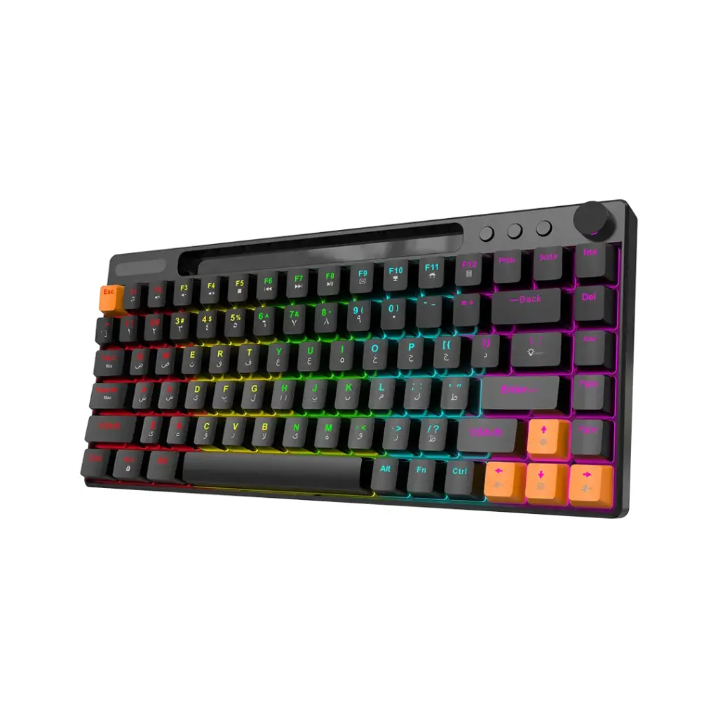 PORODO GAMING 84 KEYS MECHANICAL GAMING KEYBOARD BLACK PDX226-BK
