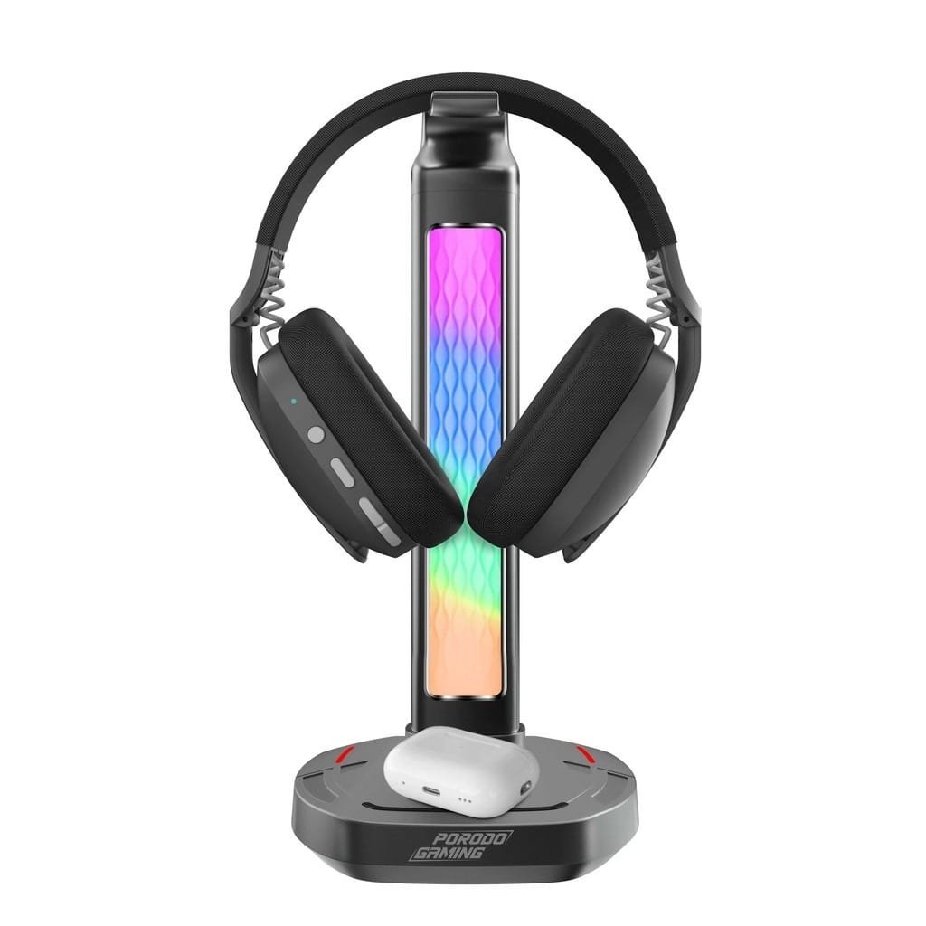 PORODO GAMING WIRELESS CHARGING AND USB C HEADPHONE STAND PDX527 thumbnail 5