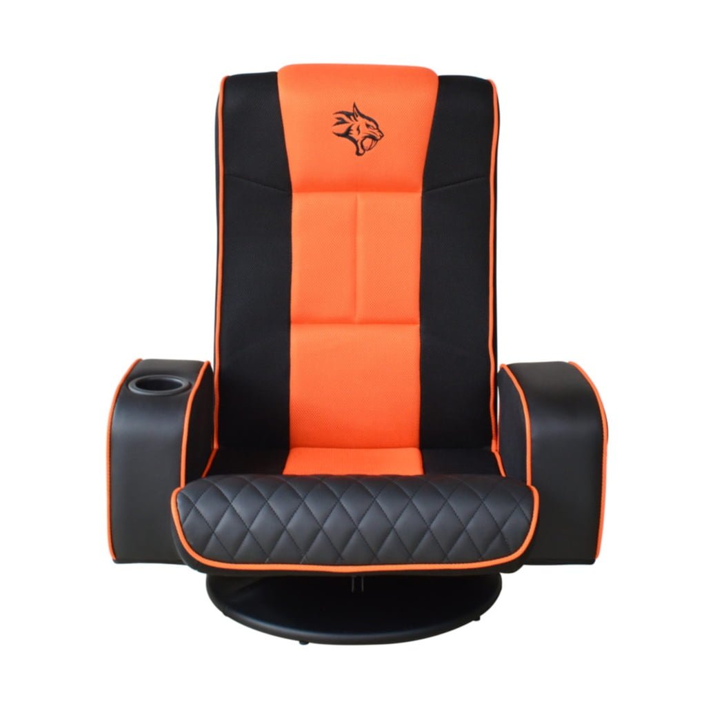 PORODO GAMING PREDATOR PRO GAMING SEAT WITH ARMREST CUPHOLDER 360 BLACK ORANGE PDX531 thumbnail 5