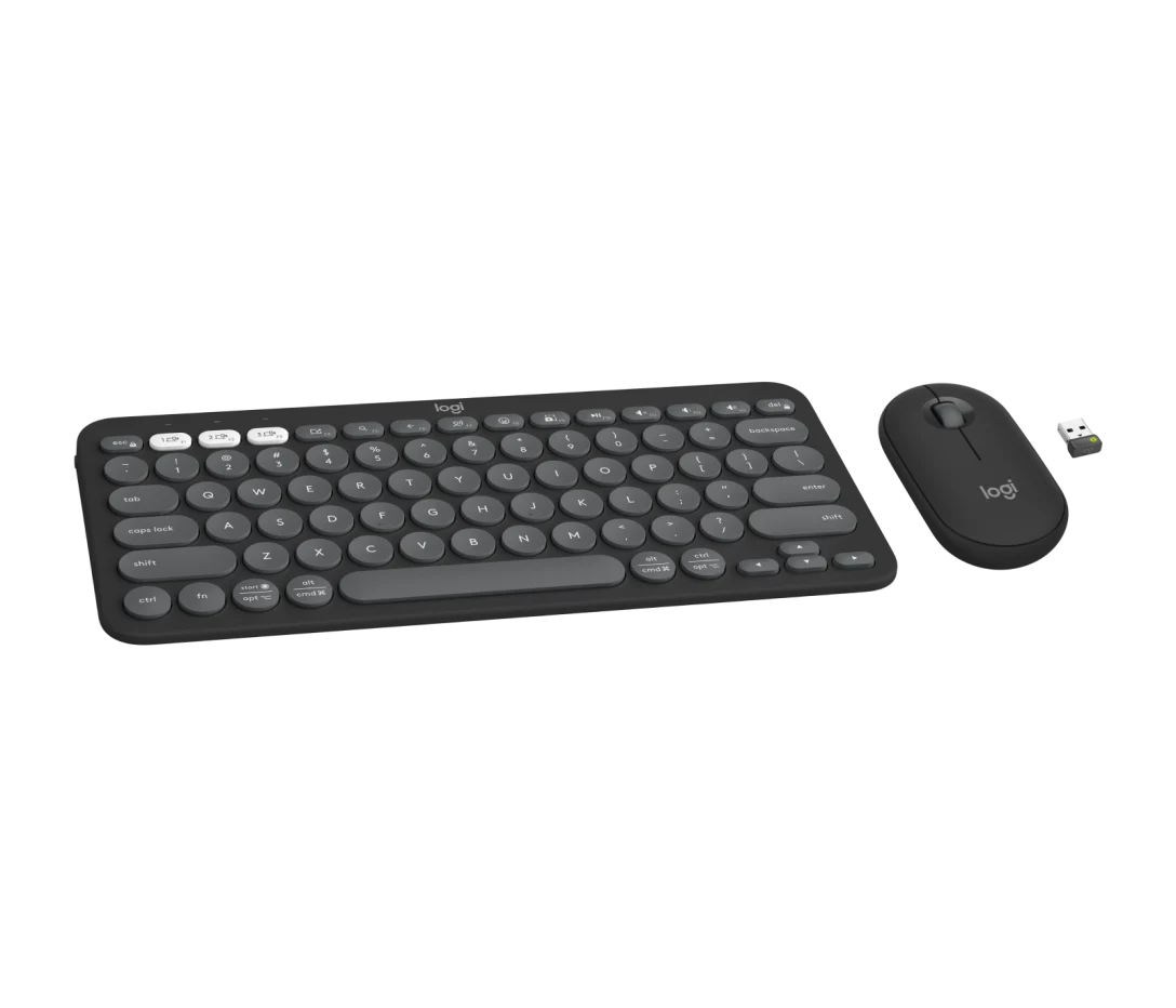 LOGITECH PEBBLE 2 COMBO KEYBOARD AND MOUSE BLACK 920-012397 thumbnail 6