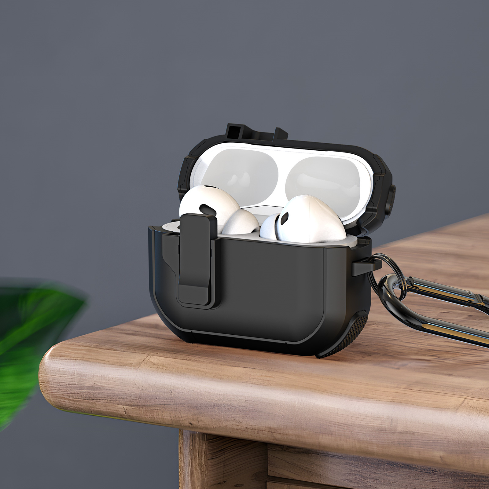 DUXDUCIS AIRPODS 4 PECP SERIES CASE BLACK PECP0001 thumbnail 13
