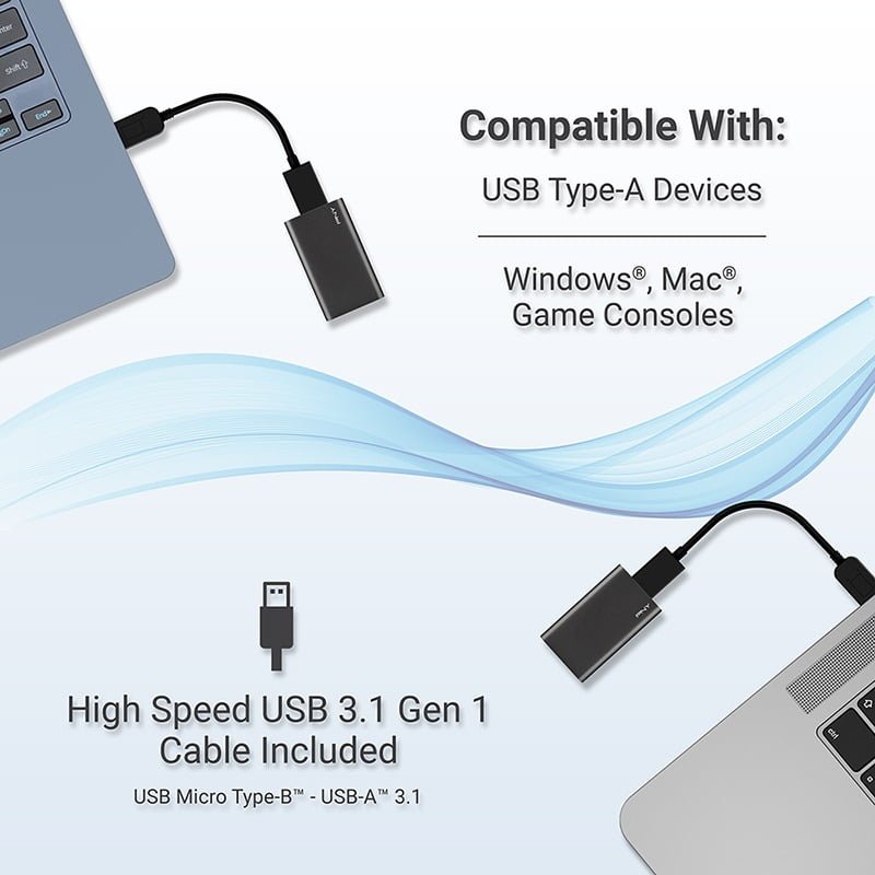 PNY ELITE USB 3.0 PORTABLE SSD 240/480GB PSD1CS1050 thumbnail 4