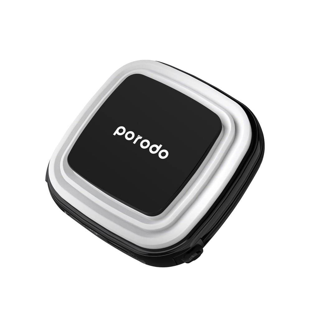 PORODO OUTDOOR NIGHT LIGHT POWERBANK 10000mAH INTEGRATED LIGHTNING/TYPE C BLACK PD-PBFCH030-BK thumbnail 5