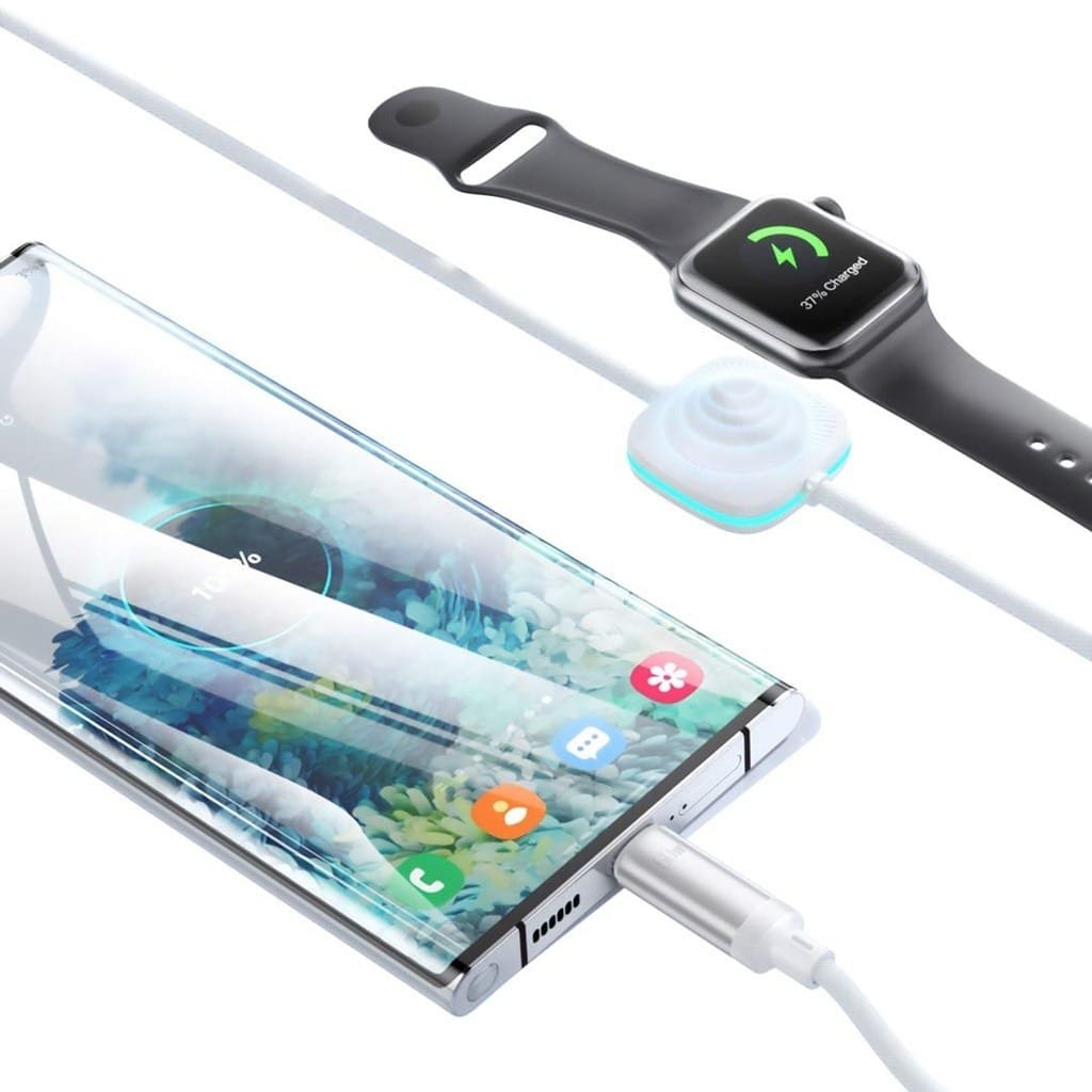 PORODO USB C TO USB C WITH WATCH CHARGE & DATA CABLE 1.2M WHITE PD-2N1CCWC-WH thumbnail 11