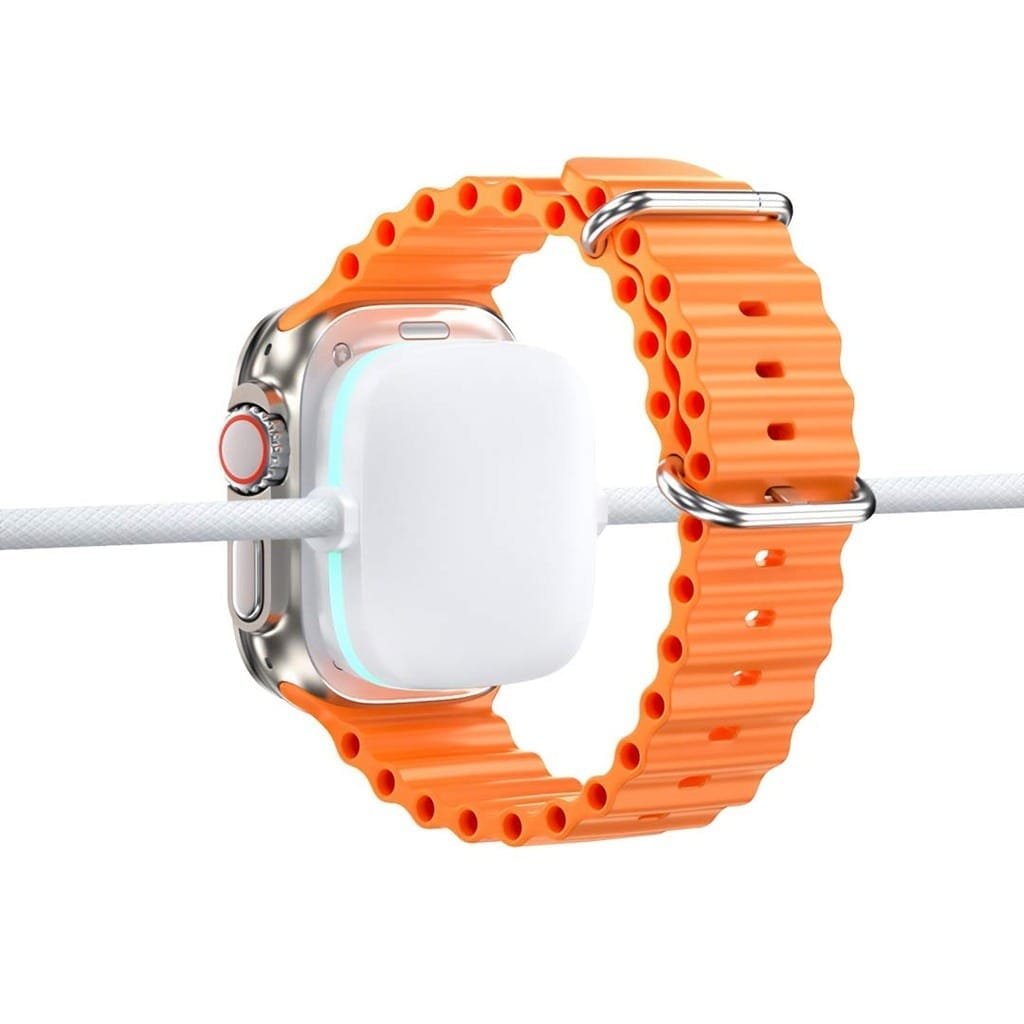 PORODO USB C TO USB C WITH WATCH CHARGE & DATA CABLE 1.2M WHITE PD-2N1CCWC-WH thumbnail 9