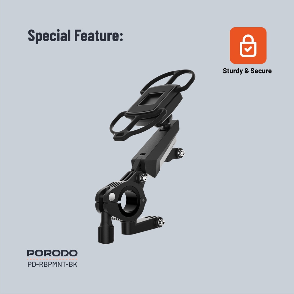 PORODO SHOCK-ABSORPTION BICYCLE MOUNT PD-RBPMNT-BK thumbnail 9