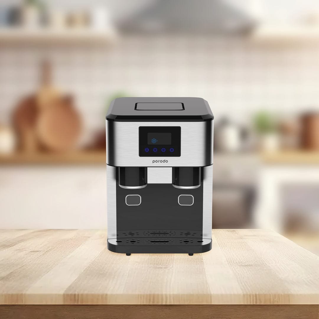 Porodo Lifestyle Instant Ice & Cold Water Fusion Machine (Crushed Ice/Ice Cube Modes) - Black thumbnail 2
